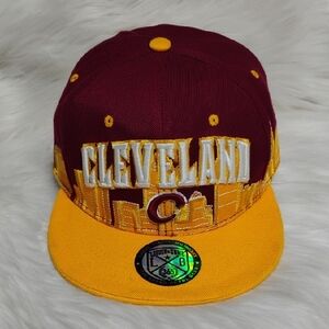 RARE! Cleveland Leader Of The Game Embroidered Snapback Hat (#01)